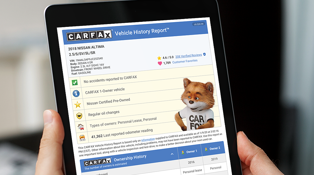 CARFAX® Vehicle History Report™ and 3-Year Buyback Guarantee